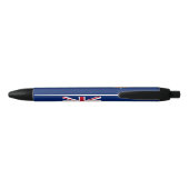 Vlag van Montserrat Zwarte Inkt Pen (Achterkant)