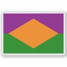 Vlag van Mora, Costa Rica Sticker