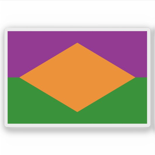 Vlag van Mora, Costa Rica Sticker (Voorkant)