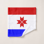 Vlag van Mordovië Bad Handdoek (Wasdoekje)
