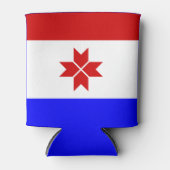 Vlag van Mordovië Blikjeskoeler (Voorkant)