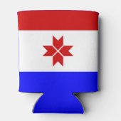 Vlag van Mordovië Blikjeskoeler (Achterkant)