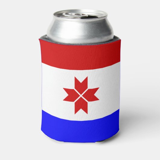 Vlag van Mordovië Blikjeskoeler (Blikje Achterkant)