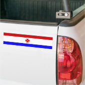 Vlag van Mordovië Bumpersticker (Op Truck)