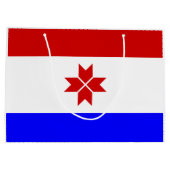 Vlag van Mordovië Groot Cadeauzakje (Achterkant)
