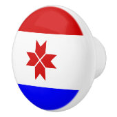 Vlag van Mordovië Keramische Knop (Rechts)