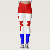 Vlag van Mordovië Leggings (Voorkant)
