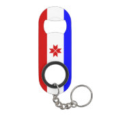 Vlag van Mordovië Mini Flessenopener (Achterkant)