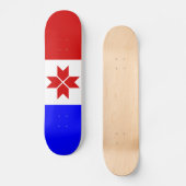 Vlag van Mordovië Persoonlijk Skateboard (Voorkant)