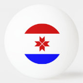 Vlag van Mordovië Pingpongbal (Achterkant)