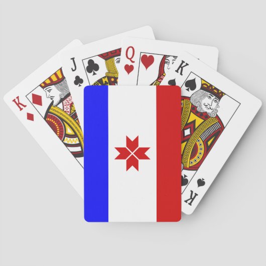 Vlag van Mordovië Pokerkaarten (Achterkant)
