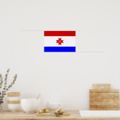 Vlag van Mordovië Poster (Keuken)