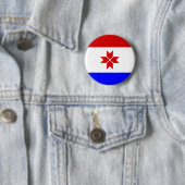 Vlag van Mordovië Ronde Button 5,7 Cm (In situ)