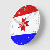 Vlag van Mordovië Ronde Klok (Hoek)