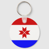 Vlag van Mordovië Sleutelhanger (Achterkant)