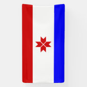 Vlag van Mordovië Spandoek (Verticaal)