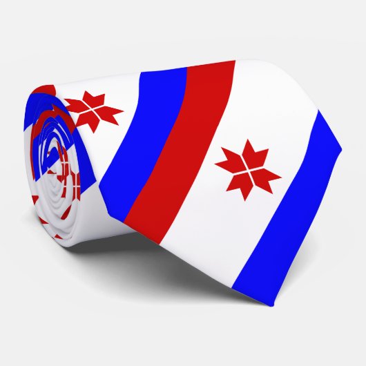Vlag van Mordovië Stropdas (Opgerold)