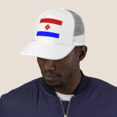 Vlag van Mordovië Trucker Pet (In situ)