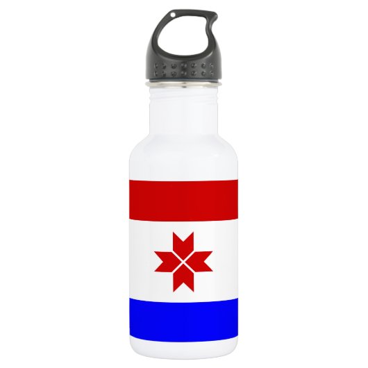 Vlag van Mordovië Waterfles (Voorkant)