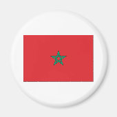 Vlag van Morroco Magneet (Voorkant)