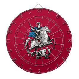 Vlag van Moskou (Russische hoofdstad) Dartbord