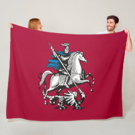Vlag van Moskou (Russische hoofdstad) Fleece Deken