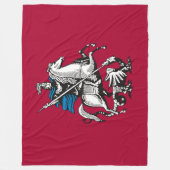 Vlag van Moskou (Russische hoofdstad) Fleece Deken (Voorkant)