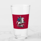 Vlag van Moskou (Russische hoofdstad) Glas (Voorkant)