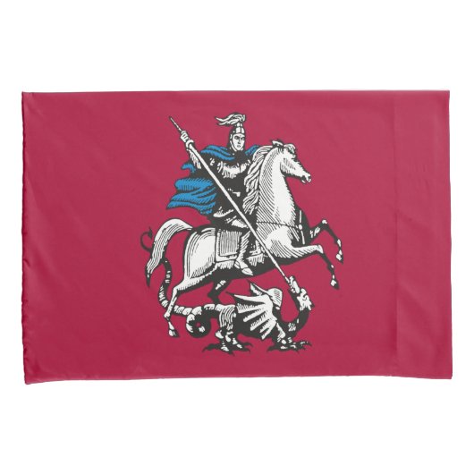 Vlag van Moskou (Russische hoofdstad) Kussensloop (Voorkant-Rechts)
