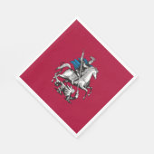 Vlag van Moskou (Russische hoofdstad) Servet (Hoek)