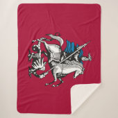 Vlag van Moskou (Russische hoofdstad) Sherpa Deken (Voorkant)