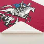 Vlag van Moskou (Russische hoofdstad) Sherpa Deken (3/4)