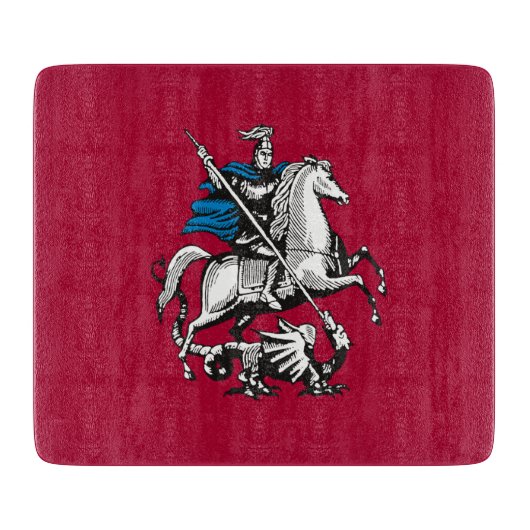 Vlag van Moskou (Russische hoofdstad) Snijplank (Voorkant)