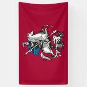 Vlag van Moskou (Russische hoofdstad) Spandoek (Verticaal)