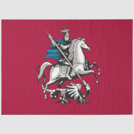 Vlag van Moskou (Russische hoofdstad) Tissuepapier