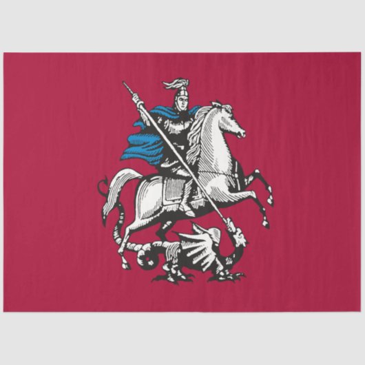 Vlag van Moskou (Russische hoofdstad) Tissuepapier (Voorkant)