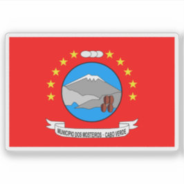 Vlag van Mosteiros, Kaapverdië (Kaapverdië) Sticker