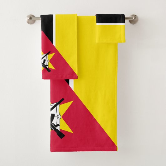 Vlag van Mozambique Bad Handdoek (Insitu)