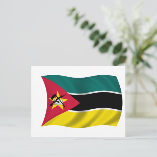 Vlag van Mozambique Briefkaart (Staand voorkant)