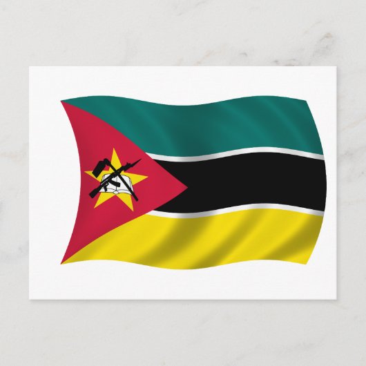 Vlag van Mozambique Briefkaart (Voorkant)