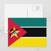 Vlag van Mozambique Briefkaart (Voorkant / Achterkant)