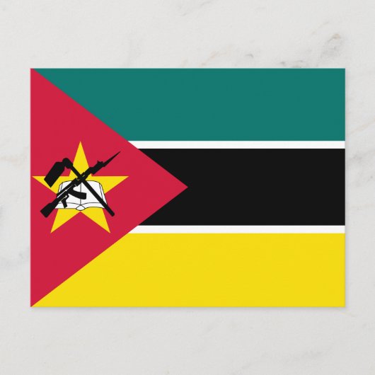 Vlag van Mozambique Briefkaart (Voorkant)