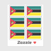 Vlag van Mozambique - een collectie Sticker (Vel)