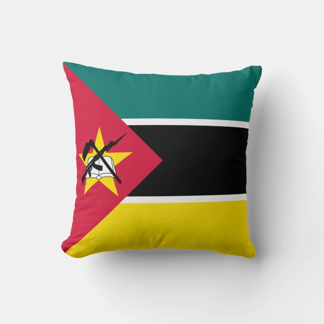 Vlag van Mozambique Kussen (Voorkant)