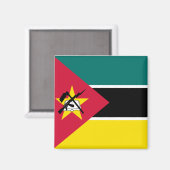 Vlag van Mozambique Magneet (Voorkant / Achterkant)