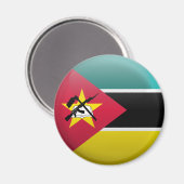 Vlag van Mozambique Magneet (Voorkant / Achterkant)