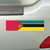 Vlag van Mozambique (nationale vlag) (Afrika) Bumpersticker (Op auto)