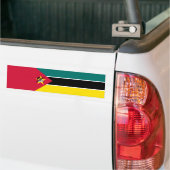 Vlag van Mozambique (nationale vlag) (Afrika) Bumpersticker (Op Truck)