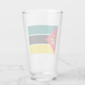 Vlag van Mozambique (nationale vlag) (Afrika) Glas (Achterkant)