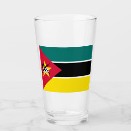 Vlag van Mozambique (nationale vlag) (Afrika) Glas
